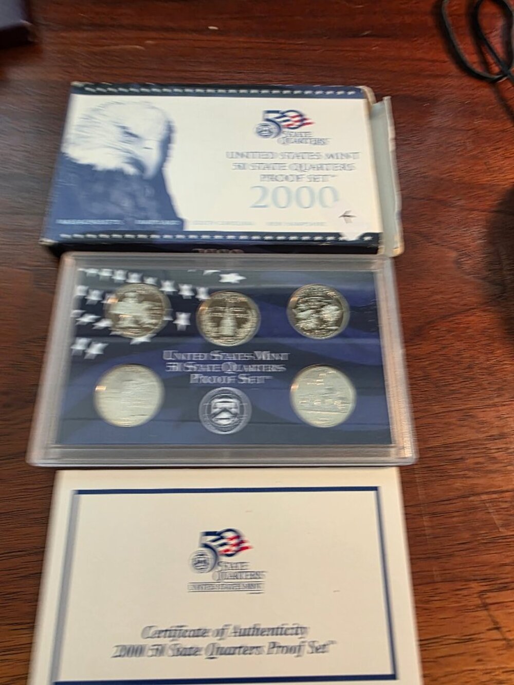2000 united states mint 50 state quarters proof set